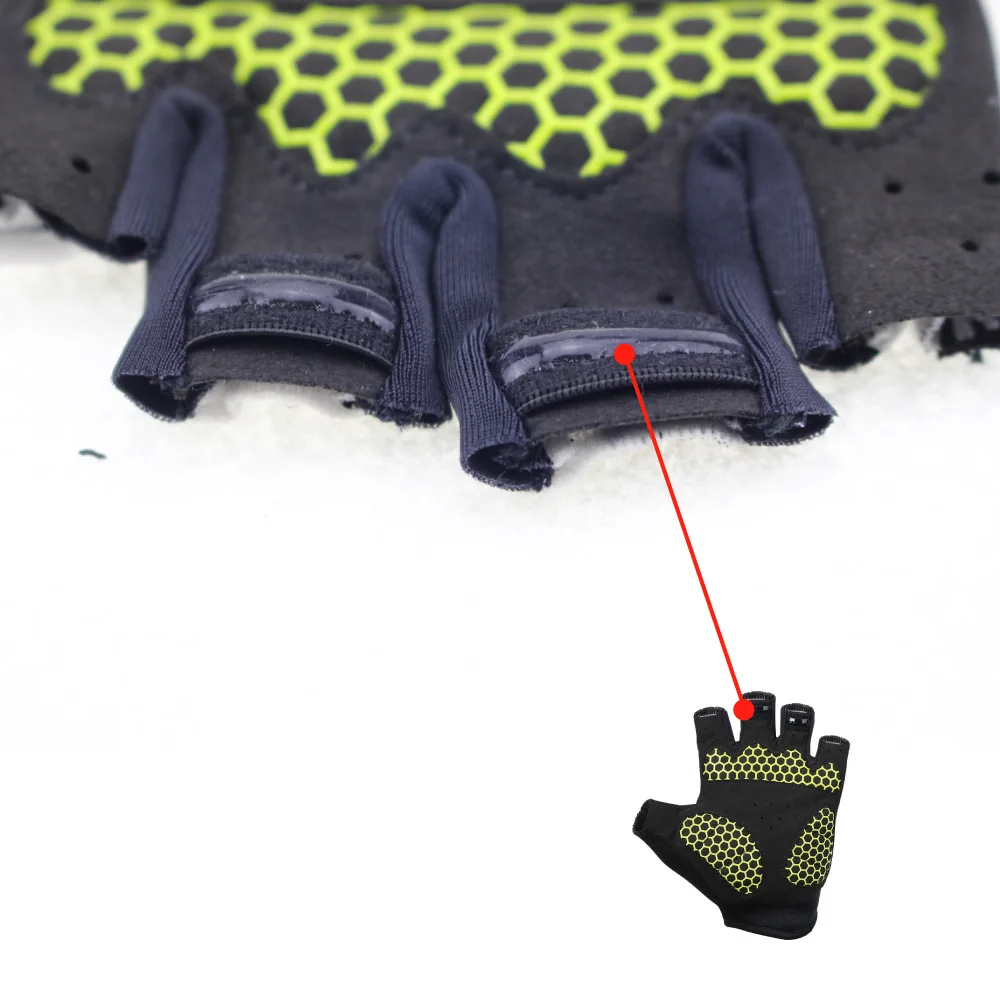 USA blue half finger cycling gloves/wholesale personalized mountain bicycle mittens/hand smart pro team racing gel bike gloves 4