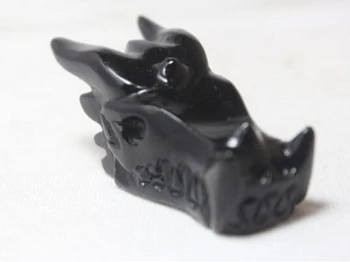 

NATURAL obsidian QUARTZ Crystal carves dragon skull HEALING
