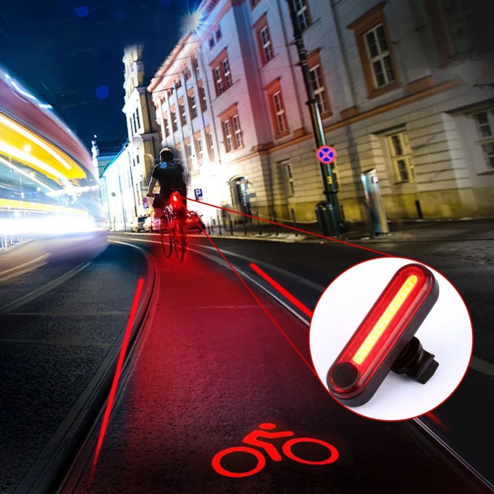 Flash Deal High Quality Waterproof Bicycle Lights Bicycle Rear Light Rear Light Lamp Torch LED Bike Light Set One Touch Button 1