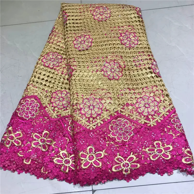 

Nigerian Lace Fabrics For Wedding 2019, African French Lace Fabric High Quality 3D Lace, Lace Applique WD052108
