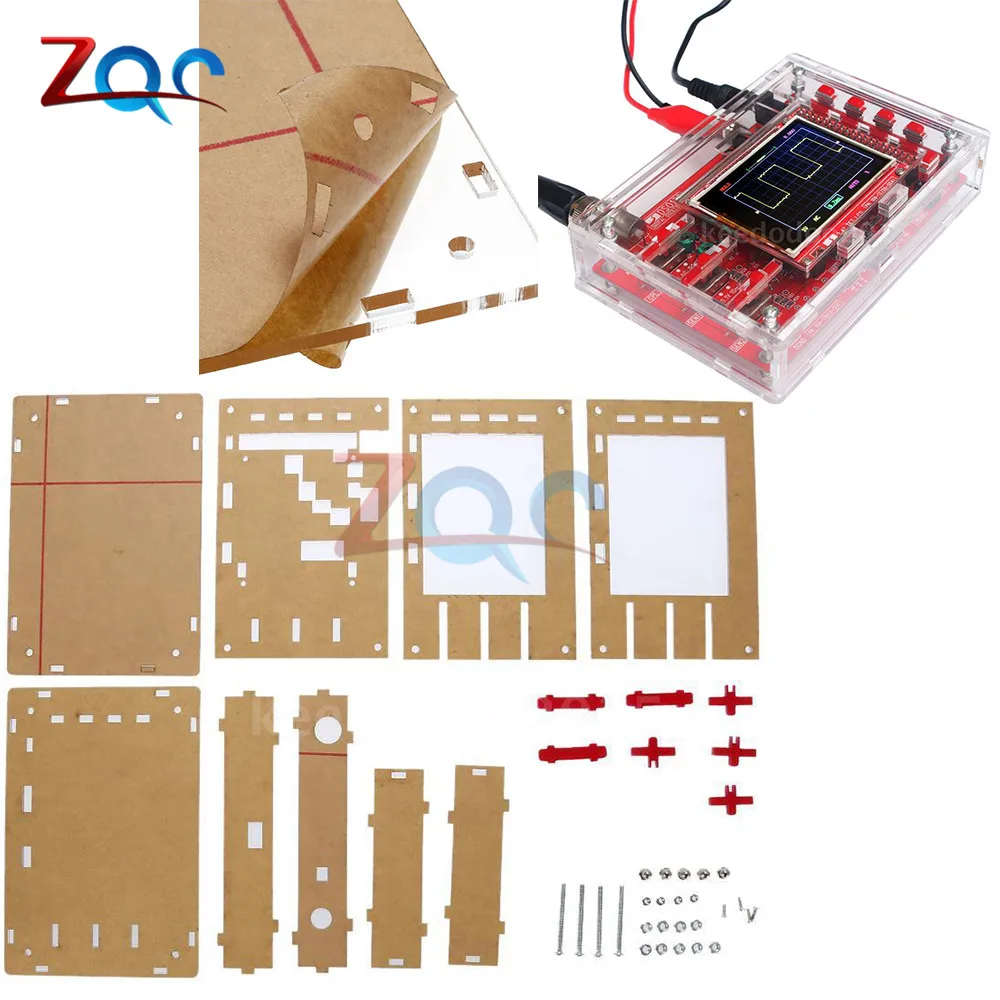 Припаянный 2," TFT Ручной карманный цифровой осциллограф комплект SMD припаянный+ акриловый DIY чехол оболочка для DSO138