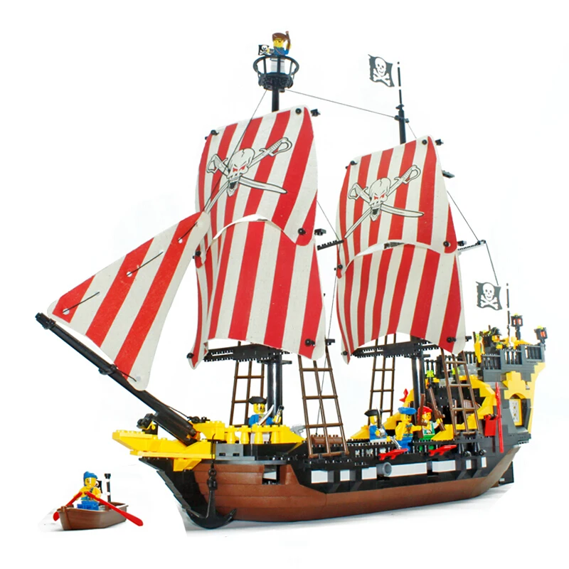 

model building kits compatible with lego city pirate 833 3D blocks Educational model & building toys hobbies for children