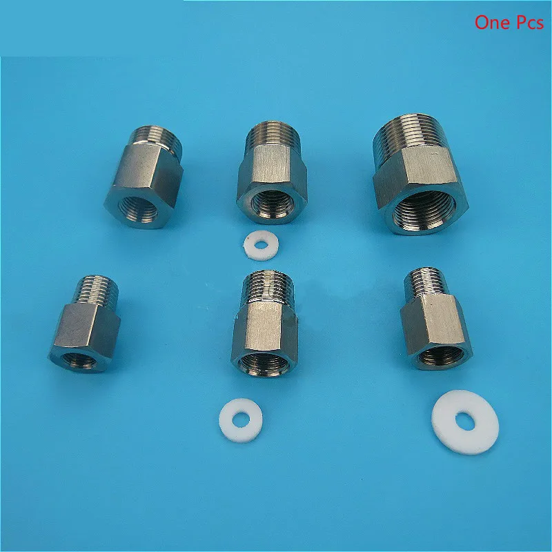 

Pressure Gauge Adapter 304 Stainless Steel Pipe Coupling Pipe Fitting Connector Female 1/4 1/2 3/8 to Male M14/20 Thread Adapter