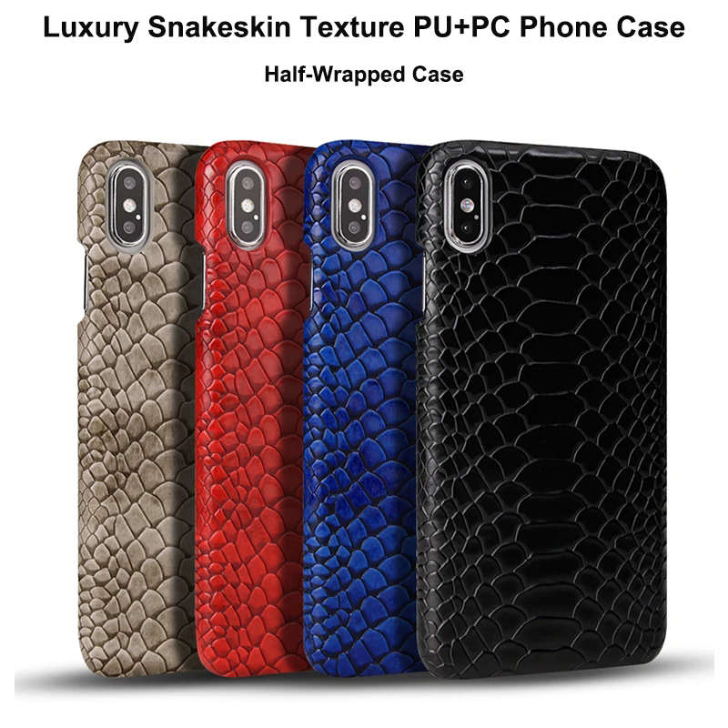 

Business Phone Case for Iphone 6S 6 Plus Xr Xs Max PU+PC Back Cover Cases for Iphone 8Plus 7Plus X Half-Wrapped Case Cover Coque