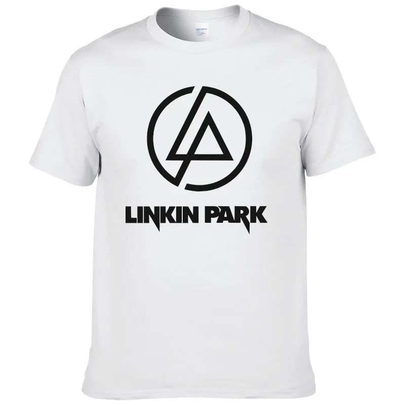 Lincoln Linkin Park Rock Printed Men's T-Shirt For Men Short Sleeve Cotton Casual Top Tee | Мужская одежда