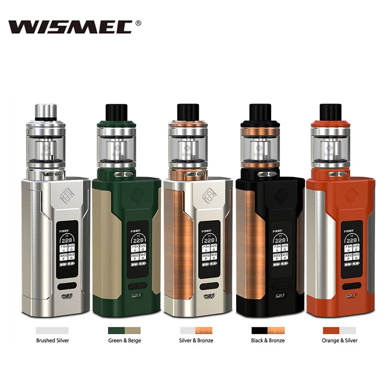 В наличии оригинальный Wismec извилистые p228 с Elabo комплект извилистые p228 мод 510 нить питание от сменной 18650 батареи Vape комплект