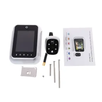 

Electronic Door Bell With 3.5" LCD Display Viewer IR Night Door Peephole Camera Record Door Bell