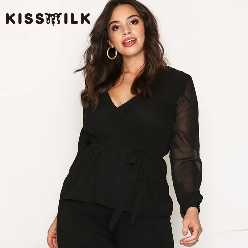 

spring plus size western style fashion patchwork long sleeve 3XL-7XL large size V-neck woman's Casual shirt Blouses