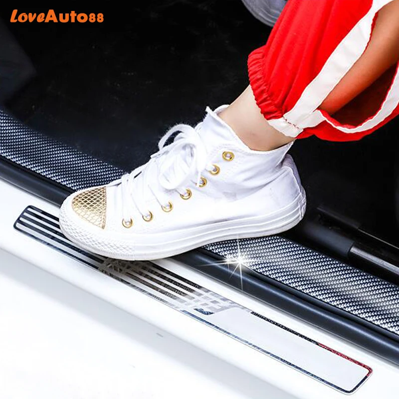 

For Toyota camry 2021 2018 2019 2020 Carbon Fiber Rubber Soft Bumper Strip Door Sill Protector Edge Guard Car Sticker Accessorie