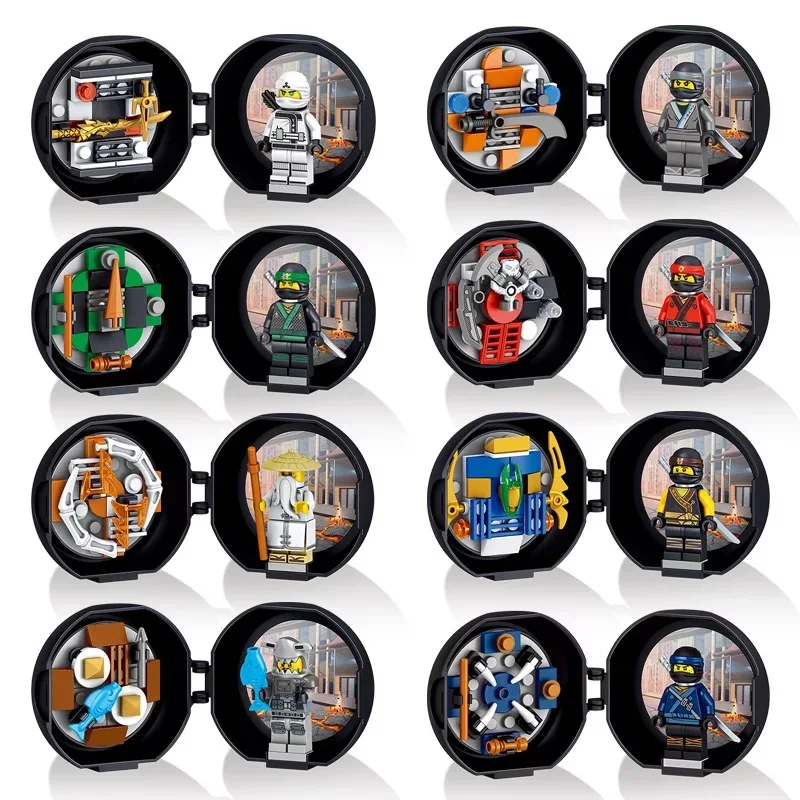 

2018 New Lele 31077 8 sets Ninja go Movie KAI Lloyd Sensei Wu Snake Bronk Zane NYA LegoINGly City Man Blocks gift Kids Toys