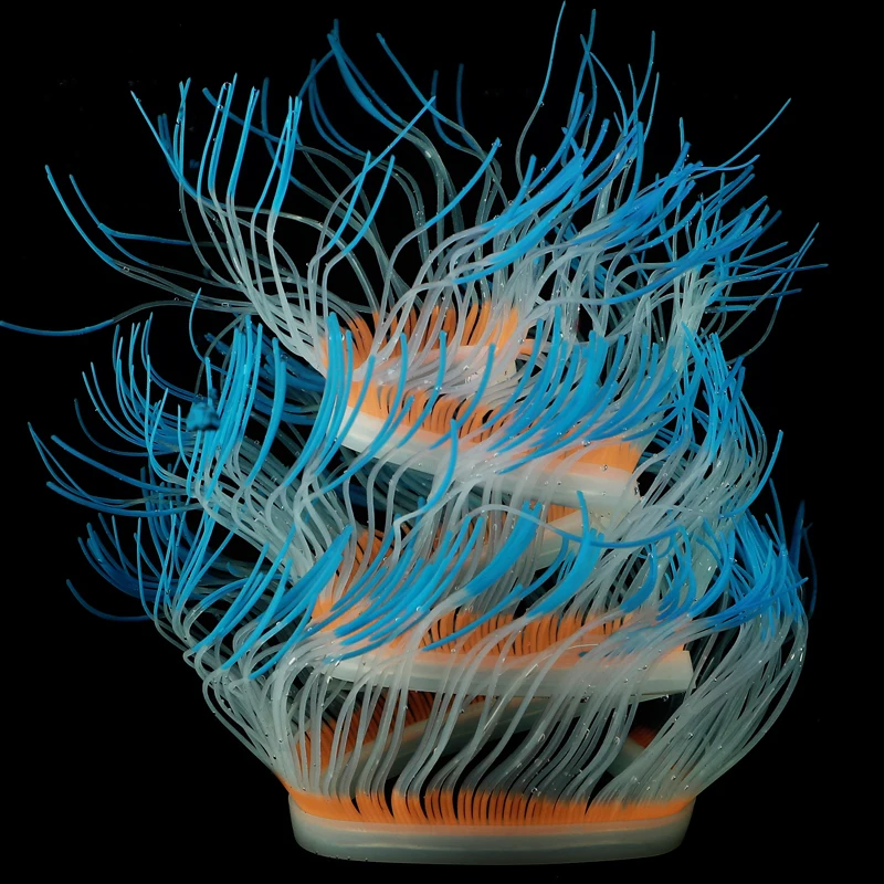 50 см флуоресцентный силиконовый аквариумный искусственный Коралл Украшение для аквариума нетоксичные украшения Коралловое растение для аквариума