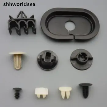 

shhworldsea 100pcs body side fender clip used the hood used under panel front door retainer trim retainer routing clip