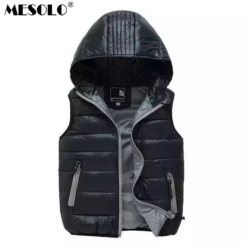 

MESOLO 2019 autumn and winter new men and women children's down vest children boys and girls warm hooded vest k1