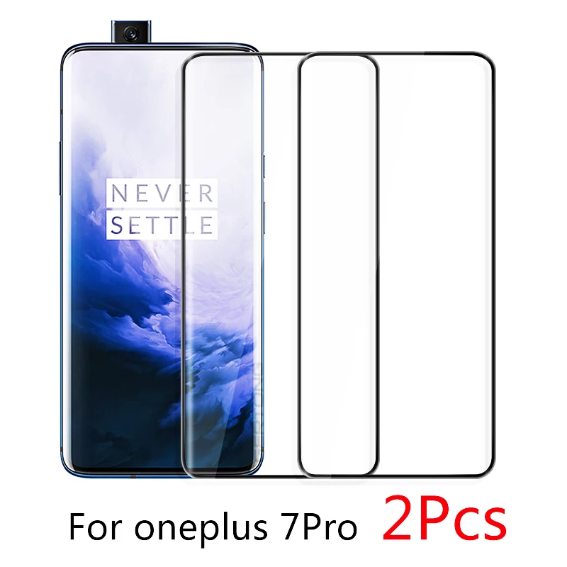 

2PCS Glass For Oneplus 7 Pro 3D Curved Tempered Glass Full Cover Screen Protector For Oneplus 7 Pro Oneplus7Pro 1+7Pro 6.67"