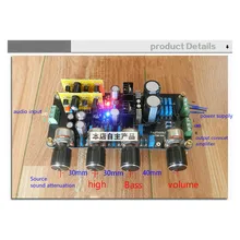 División de Control de Tono Del Volumen del Estéreo Preamplificador preamplificador Tono Completo Tweer Bajo ajuste de atenuación de la señal de fuente de Sonido