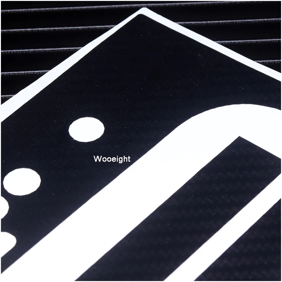 Wooeight New Car Gear Panel Sticker Case Automatic Carbon Fiber Style Panel Decal For VW Volkswagen golf 6 GTI MK6 (6)
