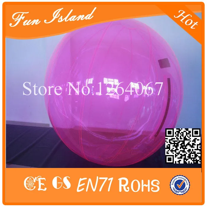 Горячая водный шар, надувной шар для ходьбы по воде, TPU Zrob мяч - Цвет: Розовый