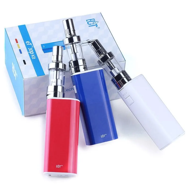 

Original ECT et30p kit E Cigarette box mod 30W E cig vaporizer airflow control mini fog 2200mah electronic cigarette vapor mod