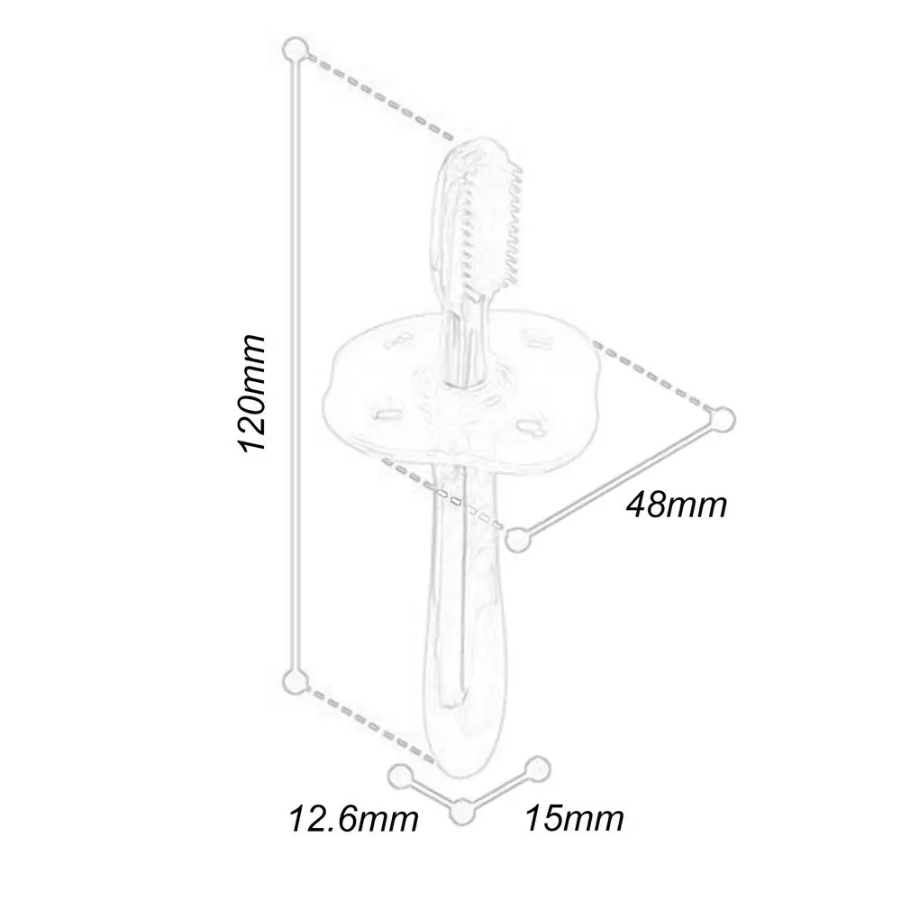 Профессиональный мягкий силиконовый безопасный сгибаемый Прорезыватель для обучения зубов, зубная щетка для новорожденных, зубная щетка для ухода за полостью рта, горячая распродажа