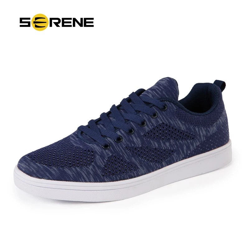 

SERENE 2018 New Arrival Men Casual Shoes Spring & Autumn Fashion Breathable Men's Fly Mesh Shoes With Lace Up Free Shipping 7138