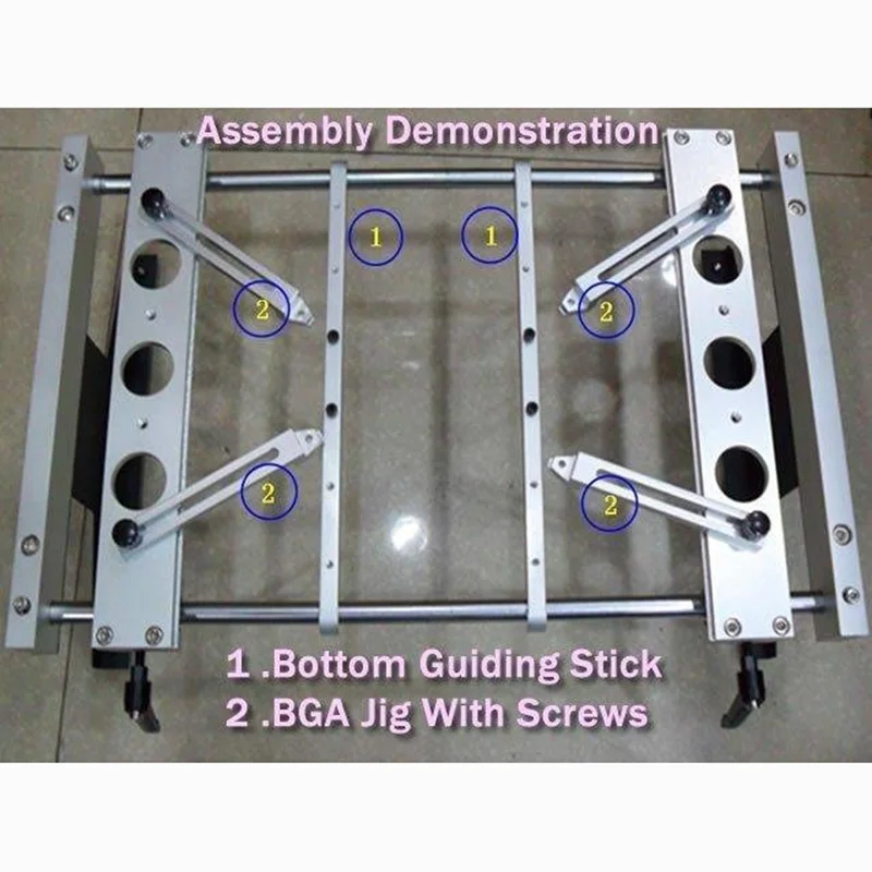 

BGA fixture with screws (x 4pcs) & Bottom support clamp (x2pcs) for IR6000 IR9000
