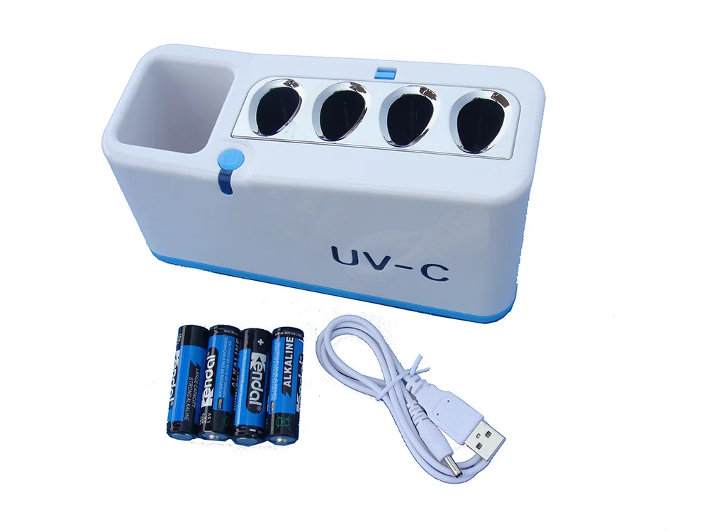 

Top selling portable good quality UV-C light toothbrush sanitizer box/case/container