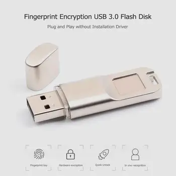 

Fingerprint Encryption USB 2.0 Flash Drive Memory Data Storage 16/32/64G U Disk Pen for Computer/Car/Bluetooth Speaker/ TV/PC