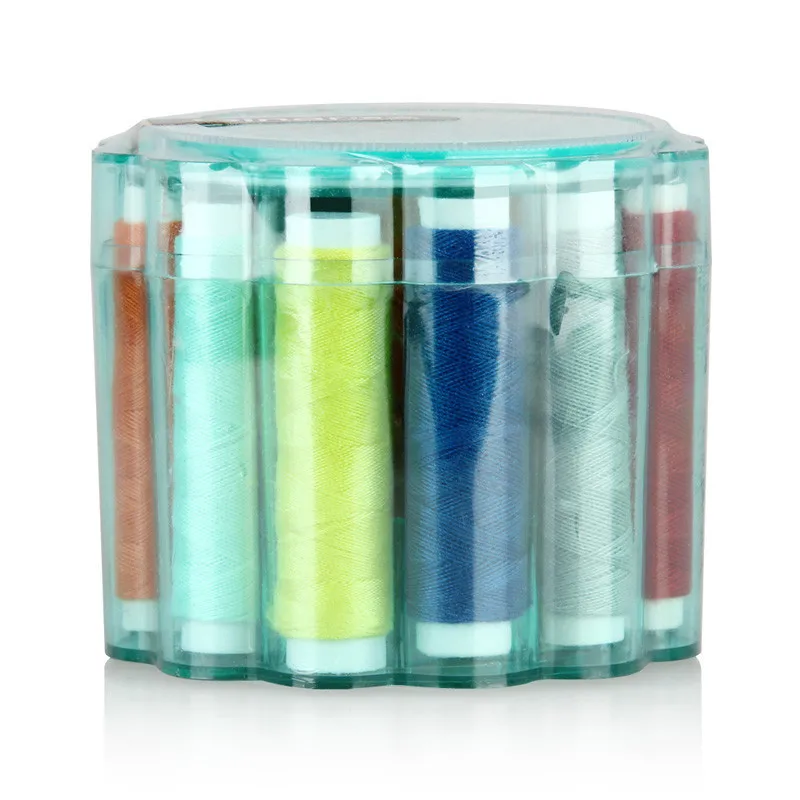 Sewing Kit With Plastic Round Box Sewing Kit Tool Include Color Needle Threads Thimble Tape Measure Hand Stitches Sewing Set Box Deck Box Brandbox Cup Aliexpress