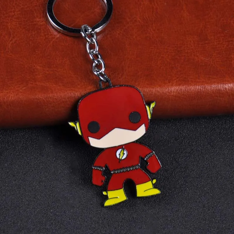 

Popular cartoon film revenge league super super hero characters of Q version flash cartoon key chain pendant