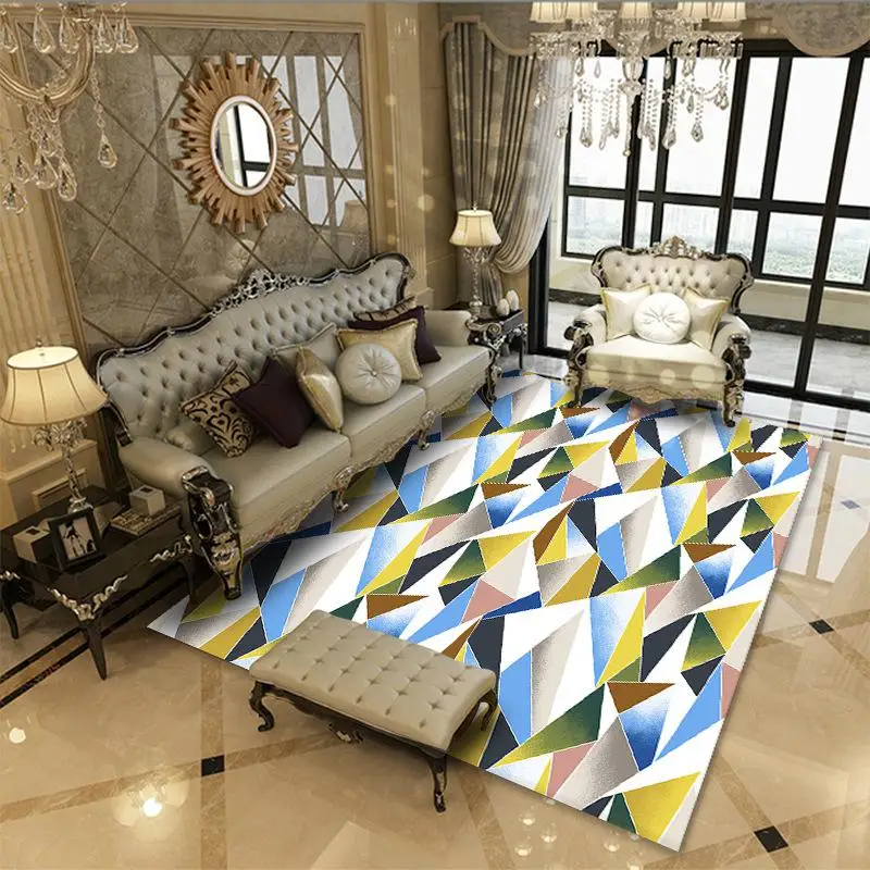 НОВЫЕ геометрические Современные художественные коврики с рисунком для гостиной, большие ковры, традиционный китайский цветочный Детский ковер для спальни, мягкий дверной коврик - Цвет: LJ-New-05