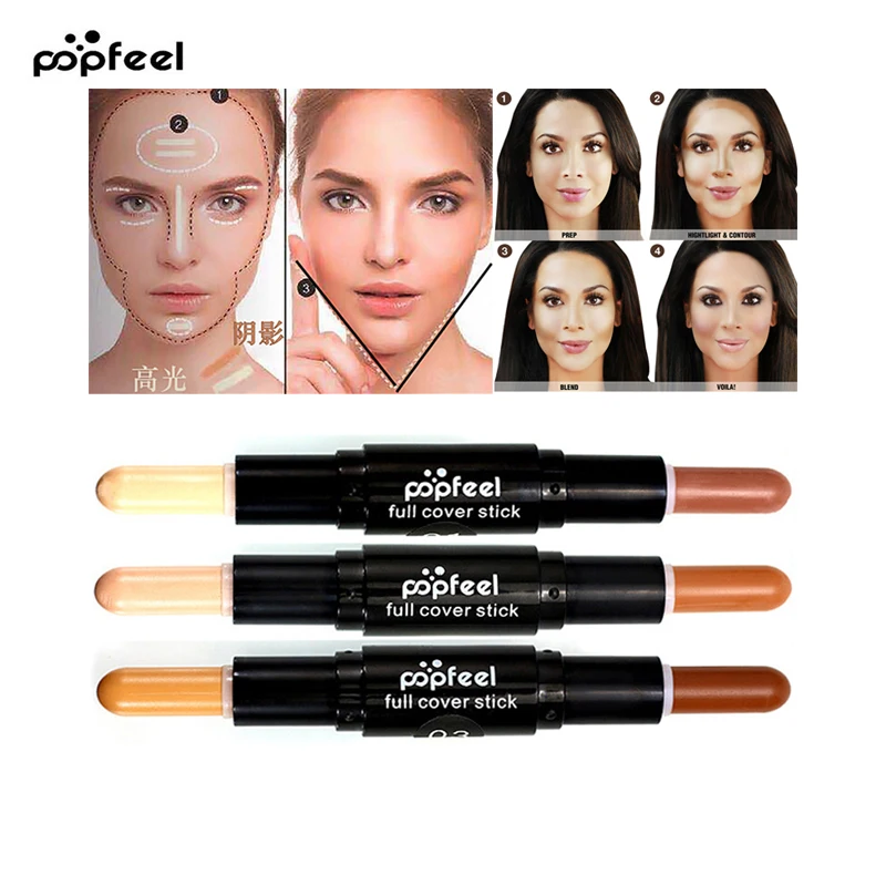 Branded Double ended Long lasting Concealer Shimmer Bronzer And