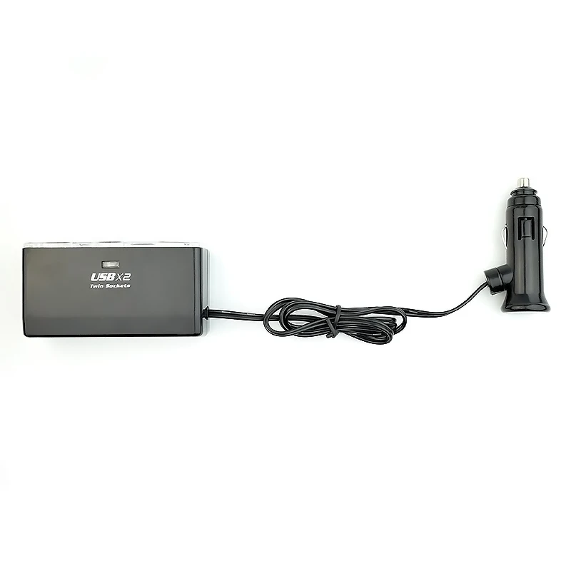 Переходник USB JUEFAN для зарядки в машине 4 1 с прикуривателем мобильных телефонов GPS