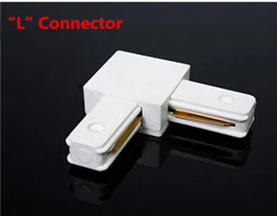 L Connector Толстая алюминиевая рейка 2 провода 1 фаза рельса для Светодиодный лампа, крепление к рейке разъем Универсальные рельсы - Испускаемый цвет: L Connector
