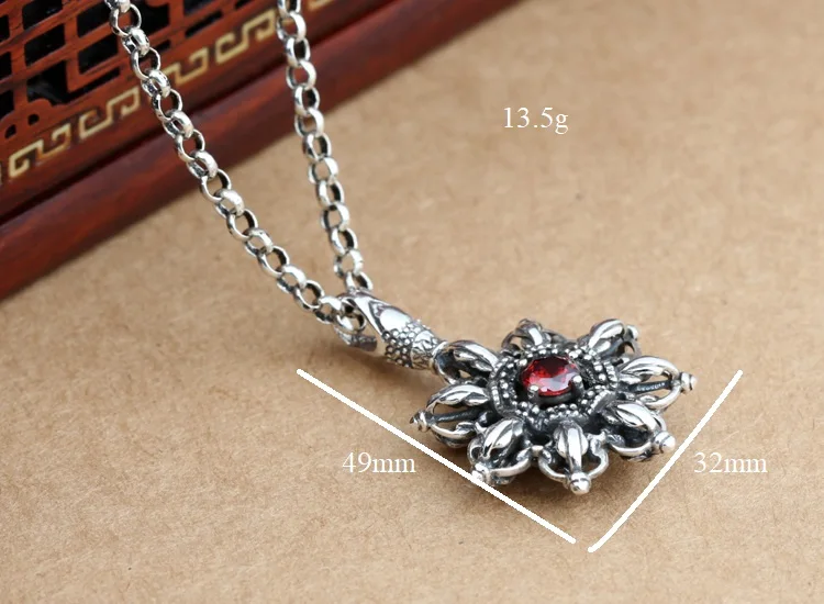 Подвеска Dorje из серебра 925 пробы в тибетском стиле|wheel pendant|pendant vintagependant wheel |