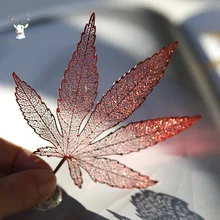 Китайские Стильные Металлические пустотелые закладки с изображением листьев с кисточкой, креативные подарки, офисные аксессуары, школьные канцелярские принадлежности