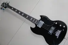 Wholesale Cnbald New Electric Bass Guitar SG Model 4 string bass in black 130301