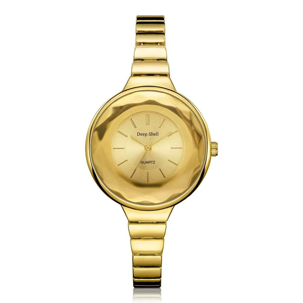 

Women's Stainless Steel Watch 2018 Simple Gold Dial Irregular Dial Exquisite Small Strap Fashion Quartz Watch montre a60