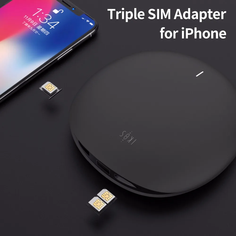 IKos 3 SIM Режим ожидания активировать онлайн одновременно WiFi роутер для iPhone 6/7/8/X/XS MAS