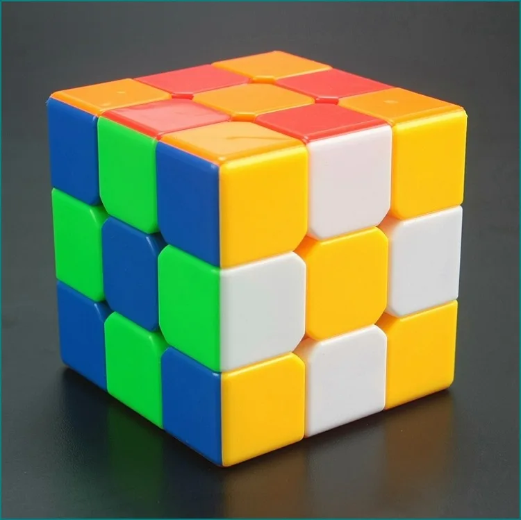 3 3 3 Assemble Color Cube Free Stickers Magic Cubes Children s Puzzle Toys Speed Match