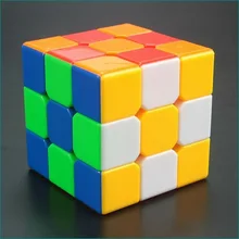3 3 3 Assemble Color Cube Free Stickers Magic Cubes Children s Puzzle Toys Speed Match
