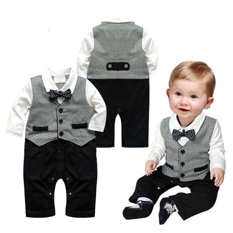 

Baby Rompers Spring Baby Boy Clothes Autumn Baby Clothing Sets Roupas Bebes Infant Jumpsuits Gentleman Newborn Baby Clothes