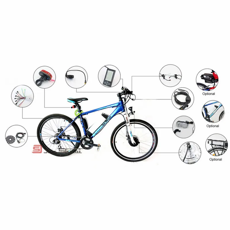 Discount 250W/350W/500W Electric Bike Bicycle Motor Kit Without Battery LED/LCD Display Wheel Motor For MTB Bike Hub Motor e Bike Kit 2