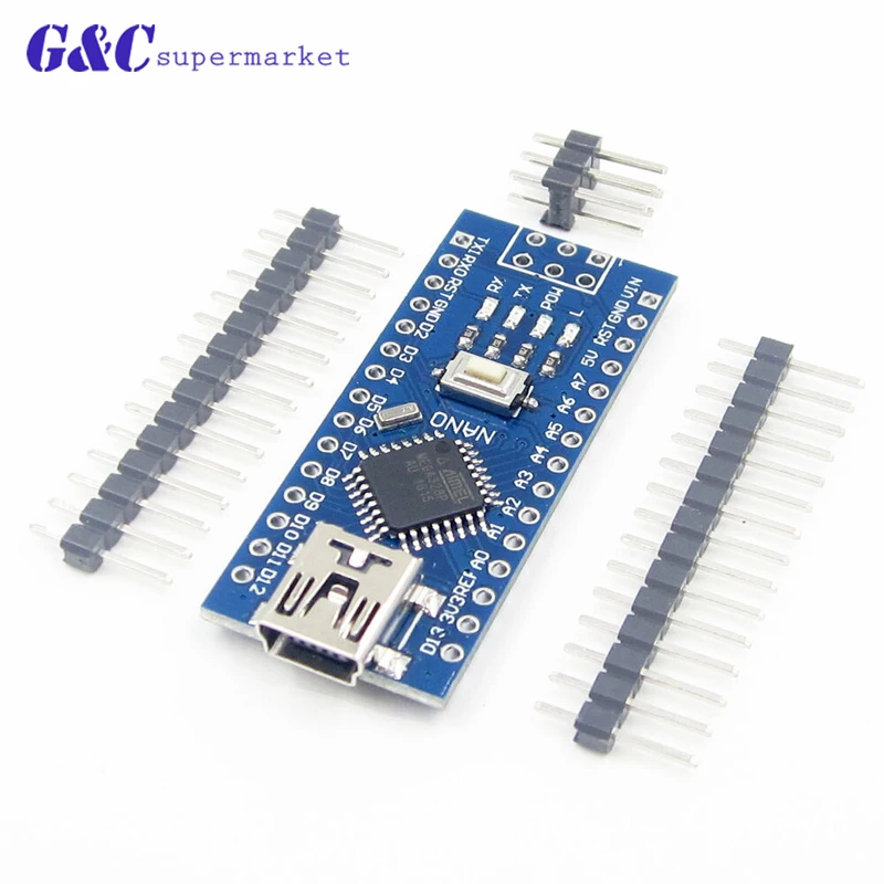 Контроллер Nano 3 0 совместим с драйвером arduino nano USB кабелем NANO V3.0 ATMEGA328P|Интегральные