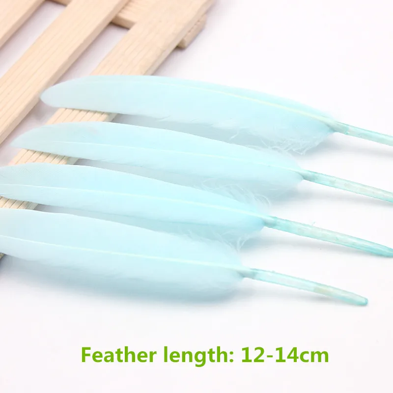 100 шт. декоративные серьги в виде гусиных перьев 12 14 см|decorative feathers|chicken feathergoose feathers