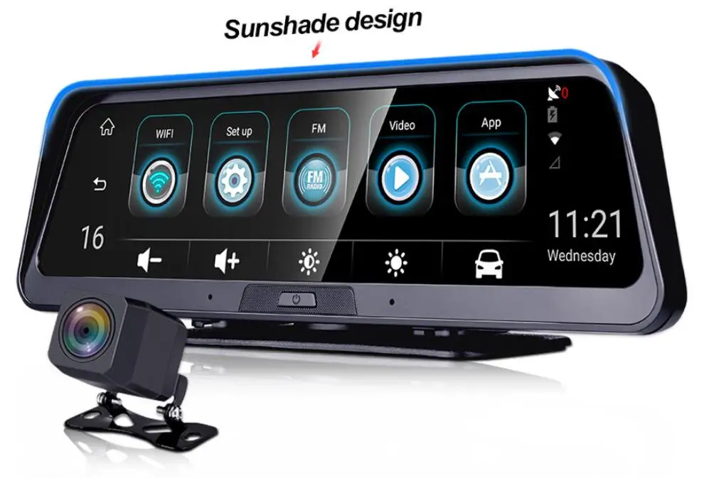Anstar 1" 4G Автомобильная камера 1080P приборная панель Android 5,1 двойной объектив ADAS gps видеорегистратор DVRs Авто регистратор видеорегистратор DVR