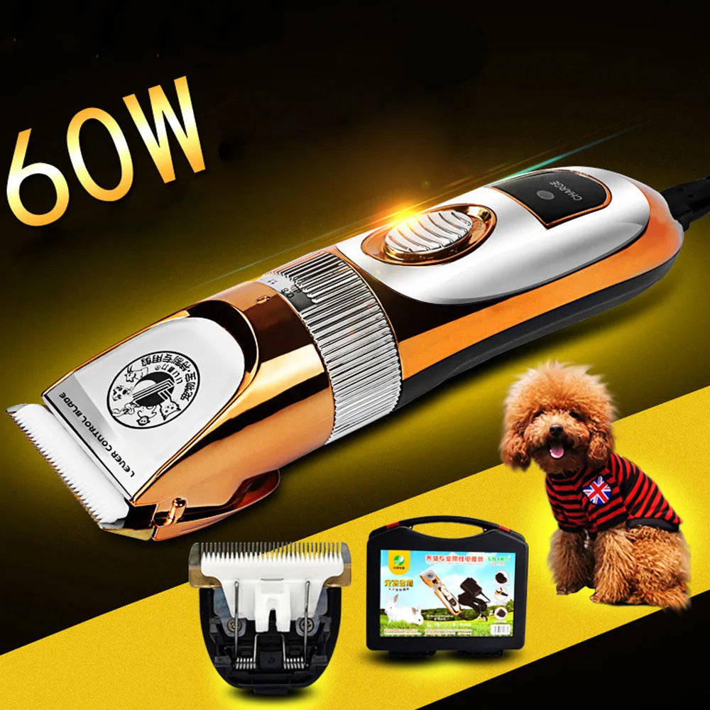 60W Hair Clipper Pet Products Dog Electric Hair Trimmer Professional Hair Clipper Trimmer Hair Removal Epilator queen hair products 7a 3 100%