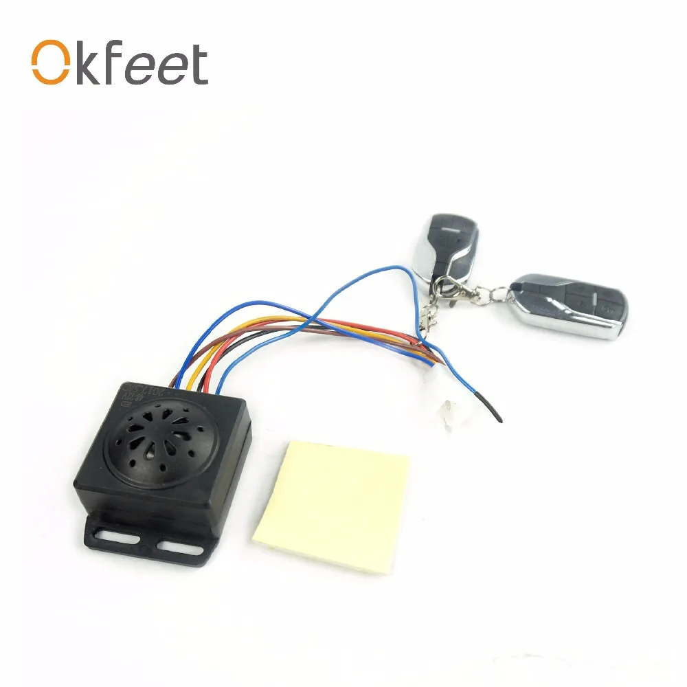 Okfeet DC12V RC Siren Alertor Electric Bikes Scooter Burglar Alarm Device Electric Bikes