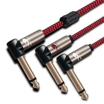 

Audiophile Audio Cable Angled MONO 6.35mm to Dual 6.35mm Mixing Console Amplifier Guitar 1/4" Splitter Cable 1M 2M 3M 5M 8M 10M