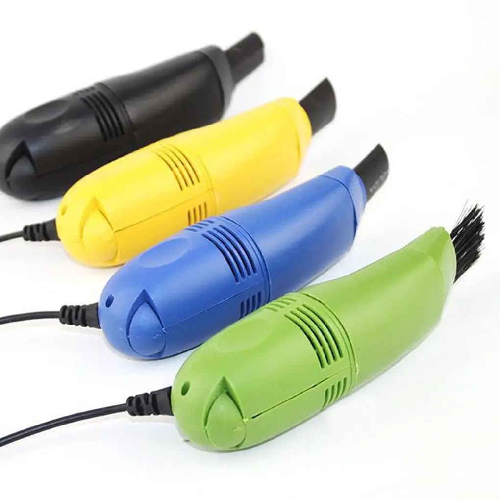 Мини Вакуумный USB пылесос для клавиатуры ПК щетка для ноутбука инструмент для очистки пыли несколько щеток 4 цвета