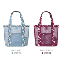 Travel Large Nylon Net Big Shopper Woman Bag Carrier Bag Beach Handbag Women Messenger Fashion Canvas Shopping Bags